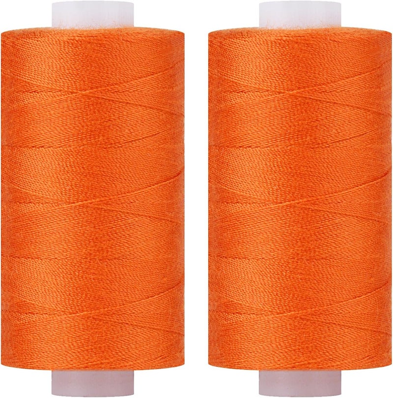 simthread All Purpose Thread Polyester 400Y Orange - Image 1